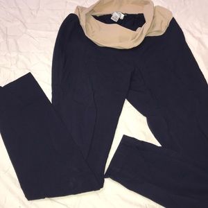 Motherhood Maternity Navy Skinny Leg Ankle Pant M